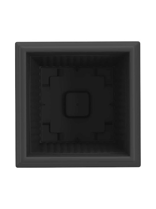 vidaXL Set 6 Kunststoff Pflanzgefäße Schwarz