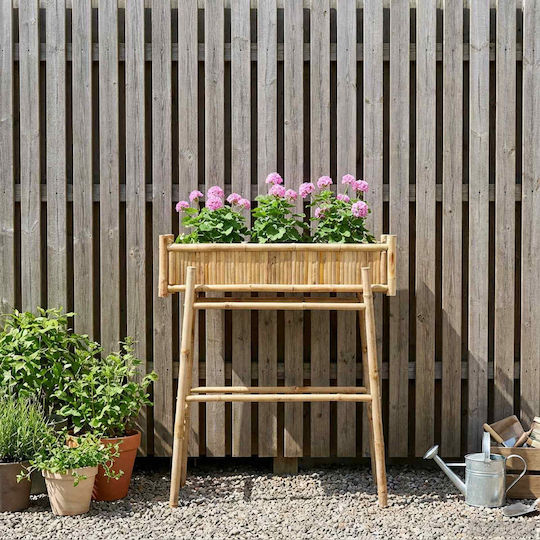 vidaXL Green Bamboo Planter Box 100x38x114cm