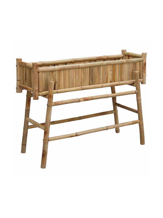 vidaXL Planter Box Bambus Verde 100x38x74 cm