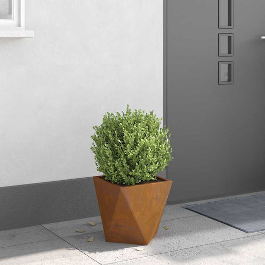vidaXL Pot Metallic Sk Rusty 30x30x30cm.