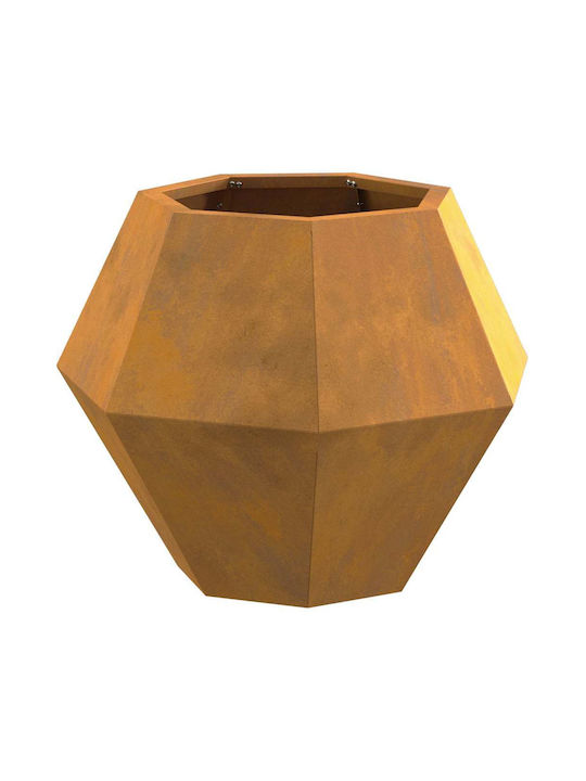 vidaXL Саксия Метал Rusty 50x50x40см.