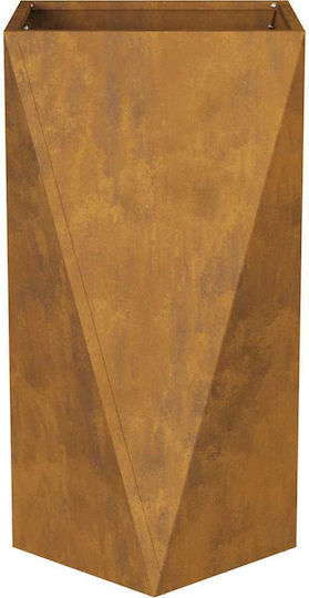 vidaXL Γλάστρα Μεταλλική Σκ Rusty 40x40x75εκ.