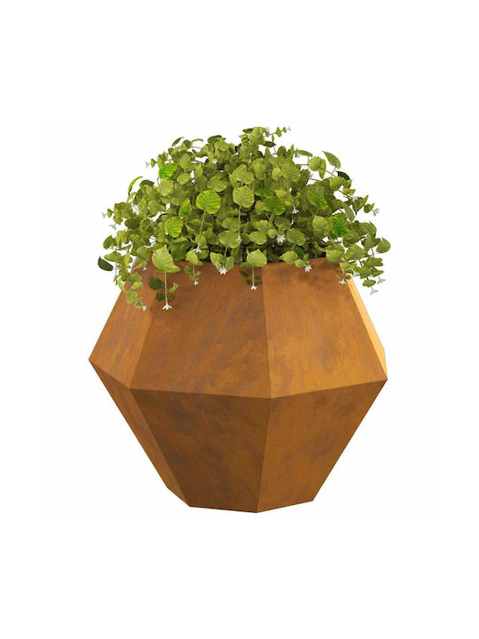 vidaXL Γλάστρα Μεταλλική Σκ Rusty 75x75x60εκ.