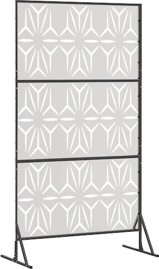 vidaXL Raumteiler Metall mit 1 Paneel 100x180cm
