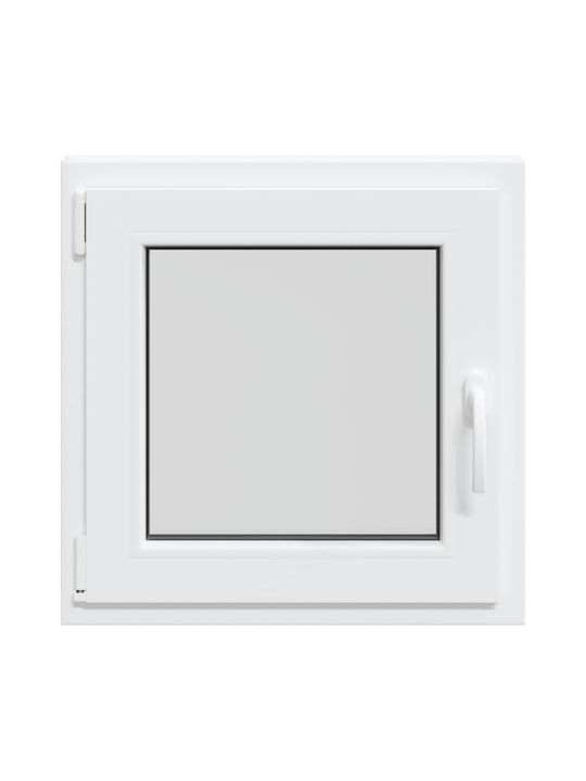 vidaXL Ανοιγόμενο Παράθυρο PVC Π50xΥ50cm