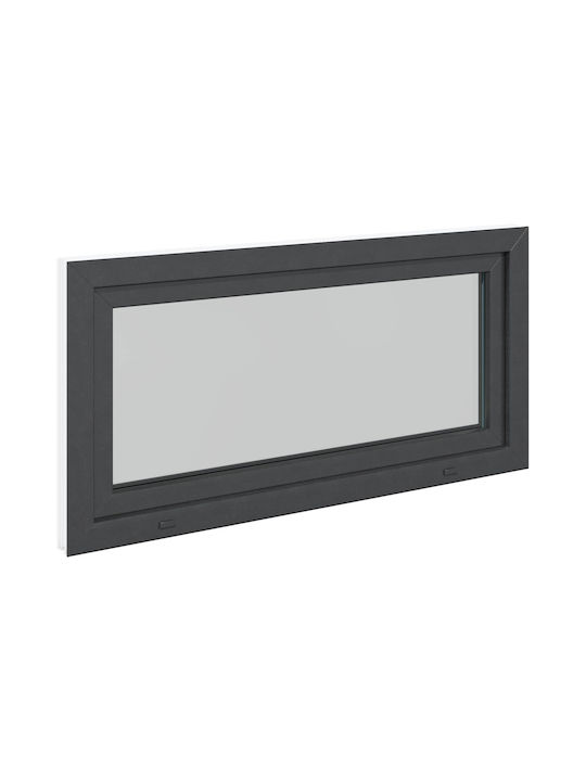 vidaXL Aufklappbares PVC Fenster Risor P120xH60cm