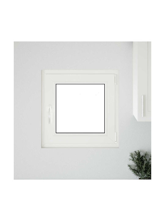 vidaXL Ανοιγόμενο Παράθυρο PVC Π50xΥ50cm
