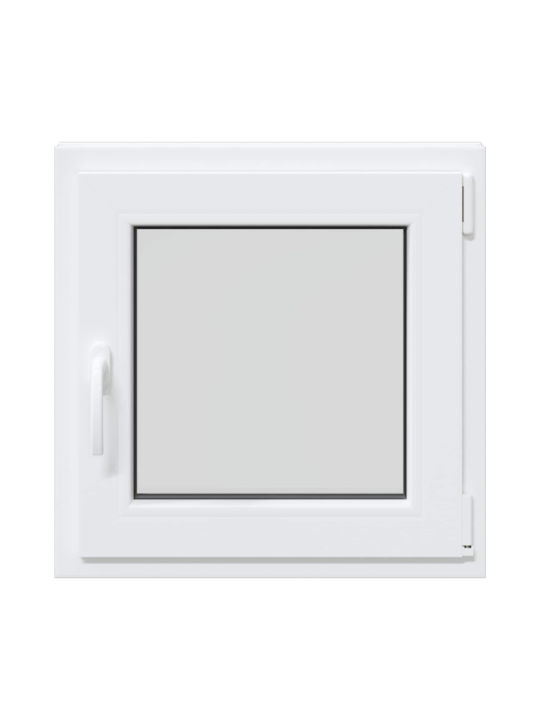 vidaXL Ανοιγόμενο Παράθυρο PVC Π50xΥ50cm