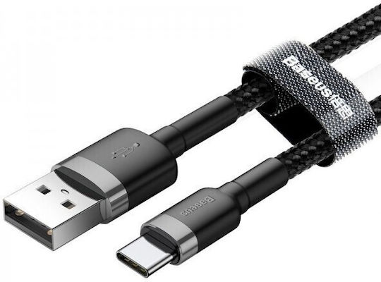 Καλώδιο Usb Usb-c Baseus Cafule 2a 3m Γκρι-μαύρο