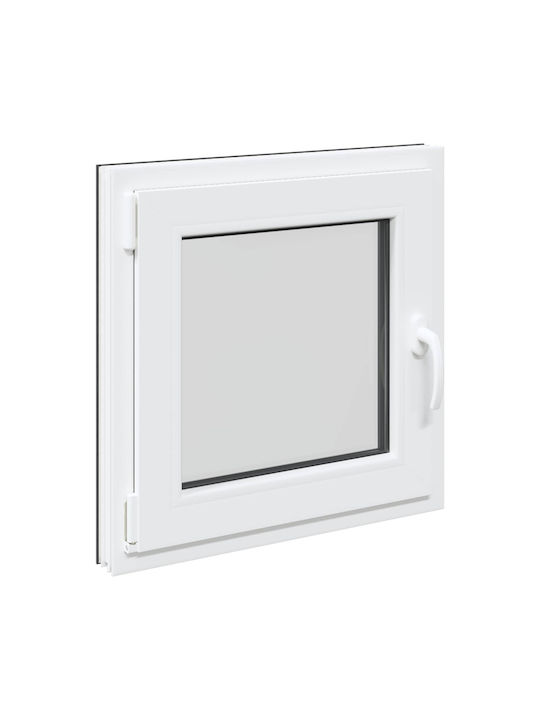 vidaXL Ανοιγόμενο Παράθυρο PVC Π50xΥ50cm