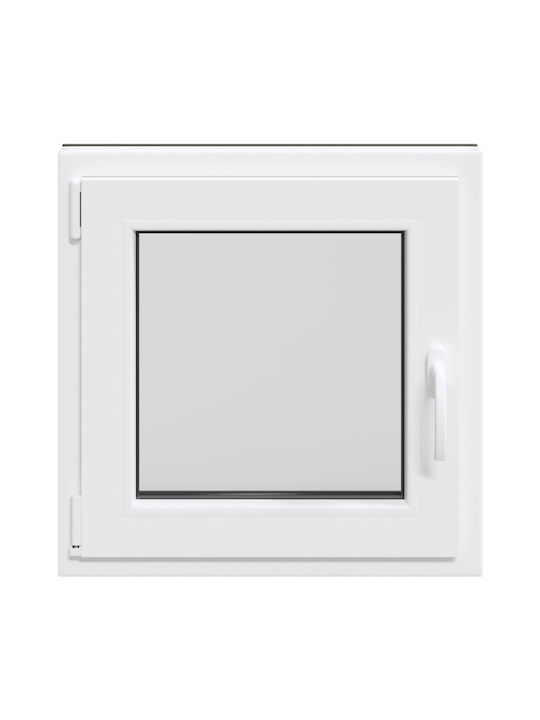 vidaXL Aufklappbares PVC Fenster Risor P50xH50cm