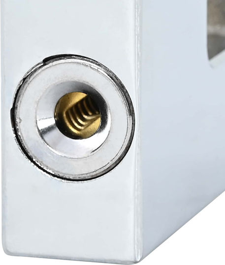 vidaXL Stahl Vorhängeschloss Messing mit Schlüssel 19mm Silber 2Stücke