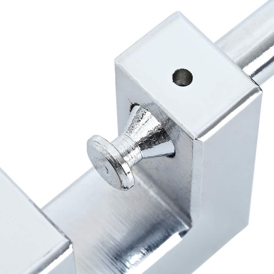 vidaXL Padlock Brass with Key 45mm Silver 2pcs