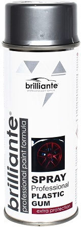 Rubber Spray Paint Silver 400ml Brilliant