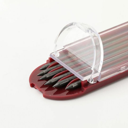 Uni Mitsubishi Leads 2mm Pack 6pcs 4548351191160 Nibs Red