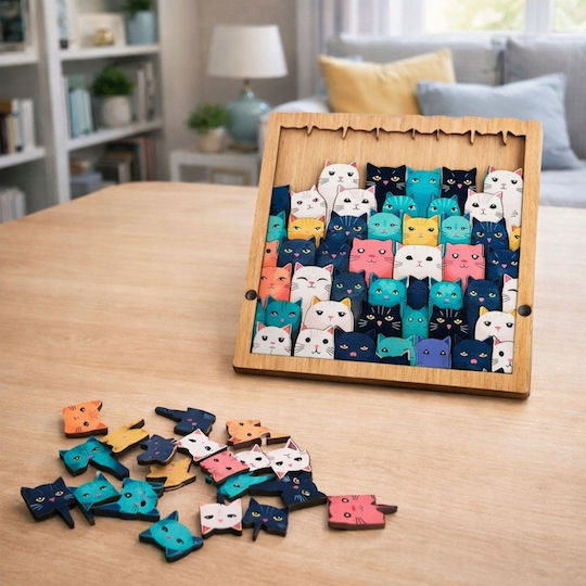 Ξύλινο Παιδικό Puzzle Pcs. 62pcs Lean Toys