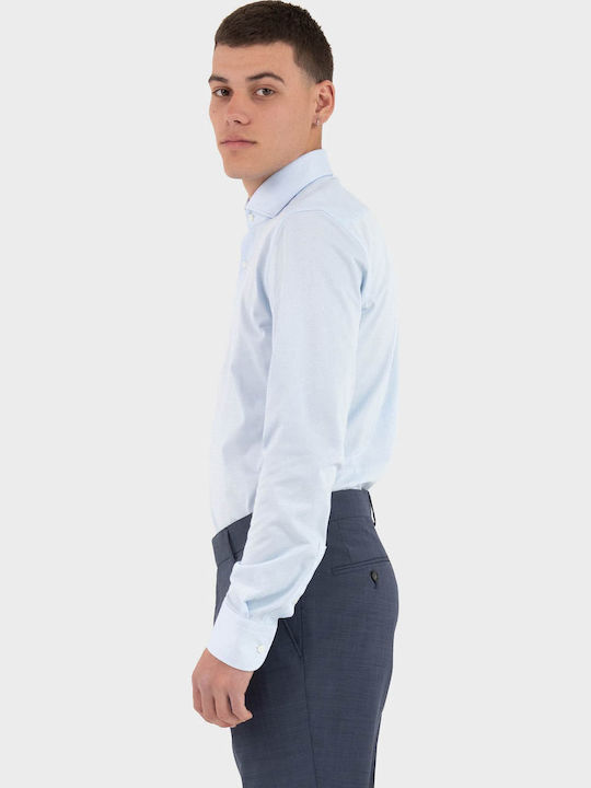 Fit Long Sleeve Shirt in Slim Fit Light Blue