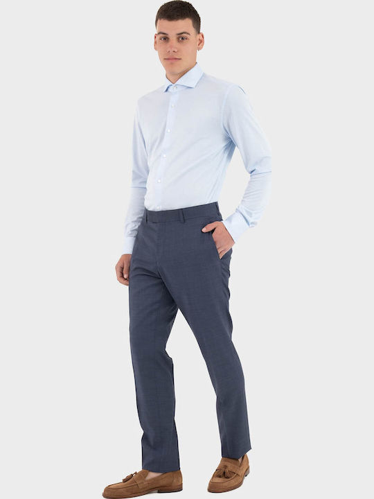 Fit Long Sleeve Shirt in Slim Fit Light Blue