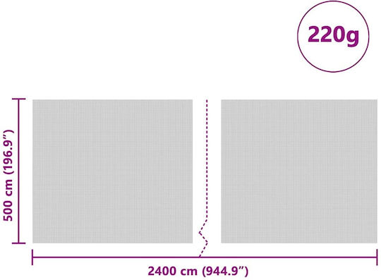 vidaXL 42011537 Антиподобна Качулка 5x24м Зелена