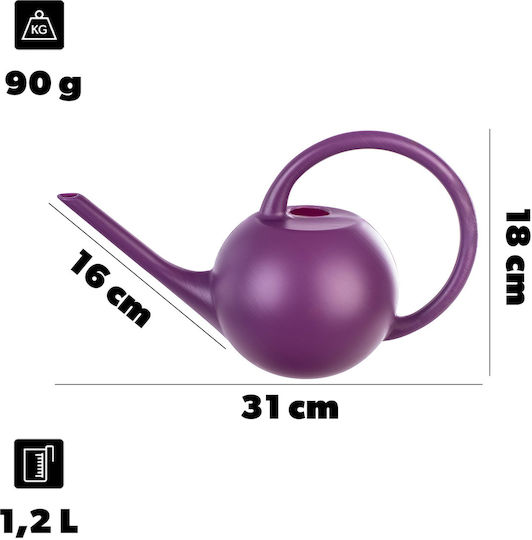 Home Garden Watering Can Watering Flowers Plants Small Plastic 1.2l