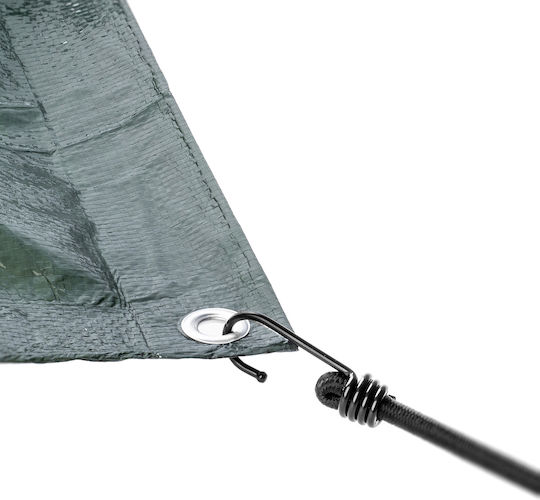 Kadax Στρογγυλός Αδιάβροχος Μουσαμάς 90gr/m² με Διάμετρο 10μ. Ελαφρού Τύπου Πράσινος