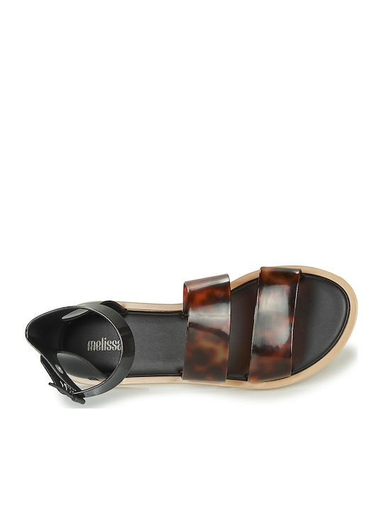 Damen Flache Sandalen Schwarz