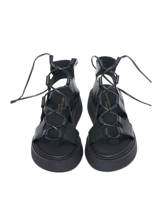 Leather Women's Anatomic Black Sandals