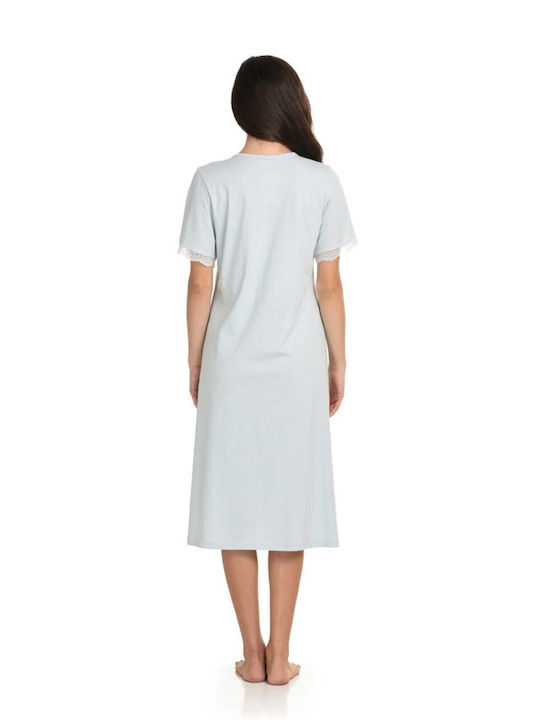 Primavera Summer Cotton Women's Nightgown Olive