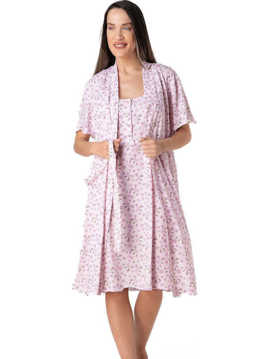 Relax Lingerie Summer Women's Robe Rose Paisley