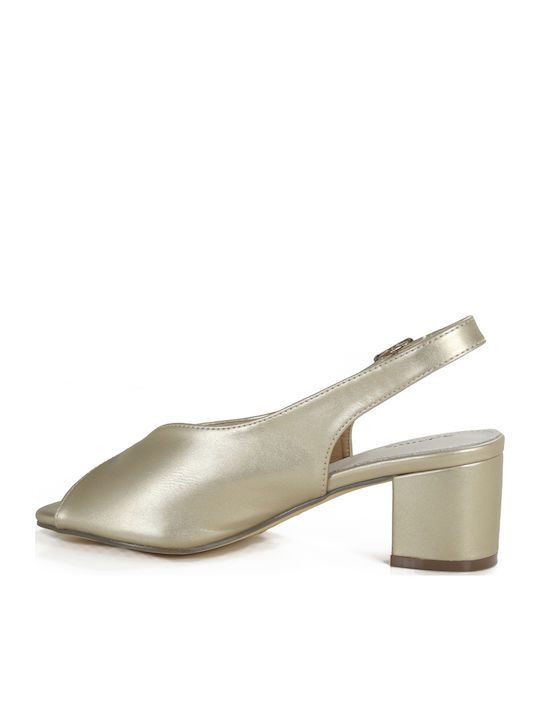 Leather Gold Sandals