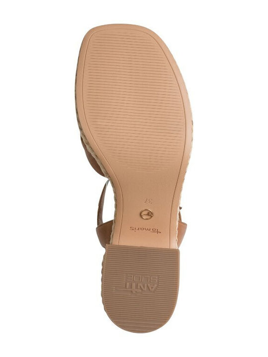 Leather Sandals Tabac Brown