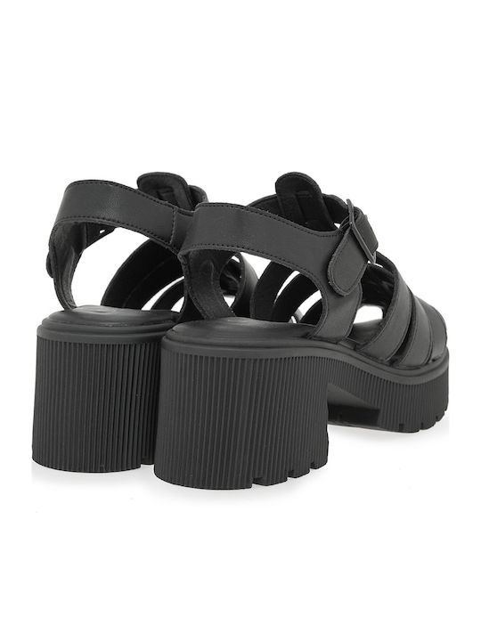 Sandale Din Piele Negre
