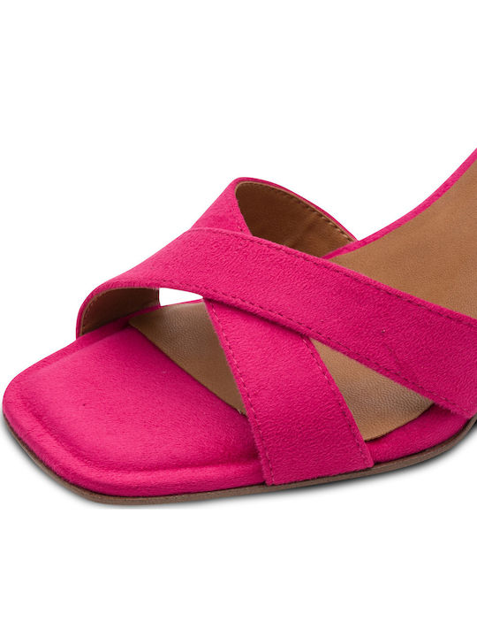 Damen Sandalen Fuchsie