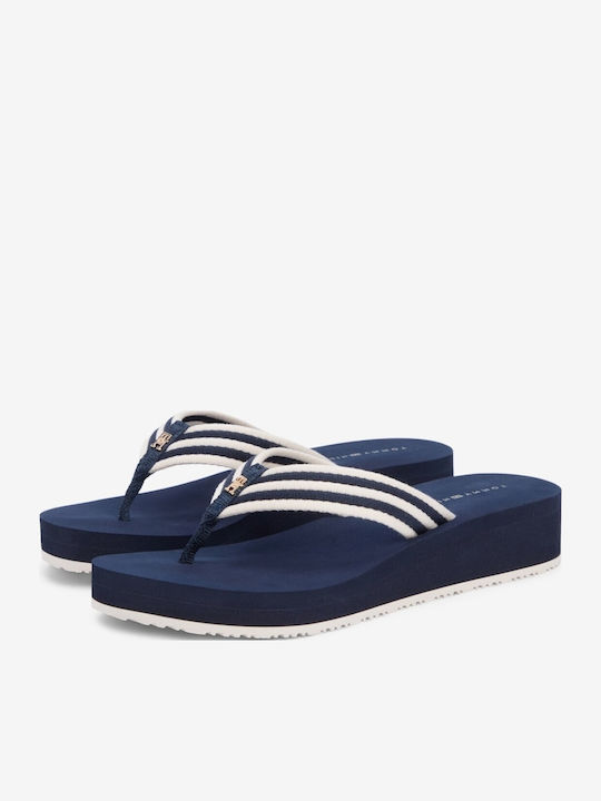 Platforme De Vară Pentru Femei Tip Slip On Albastre