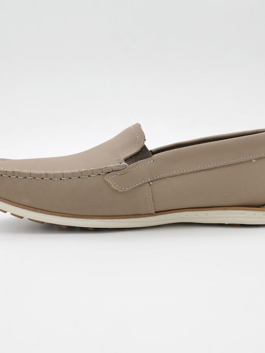 Loafers Din Piele Pentru Bărbați Bej