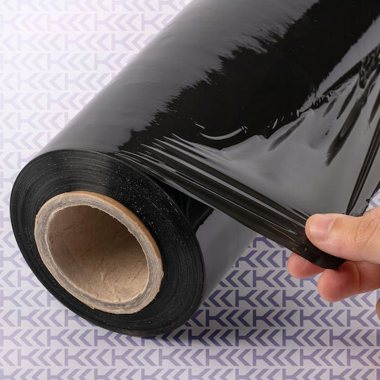 Stretch Film Xl Stretch Black Black 2.5kg Strong Opaque Roll Large 4 Pcs