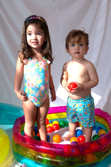 Boys' Beach Towel 70x140 Turquoise S5-333-100