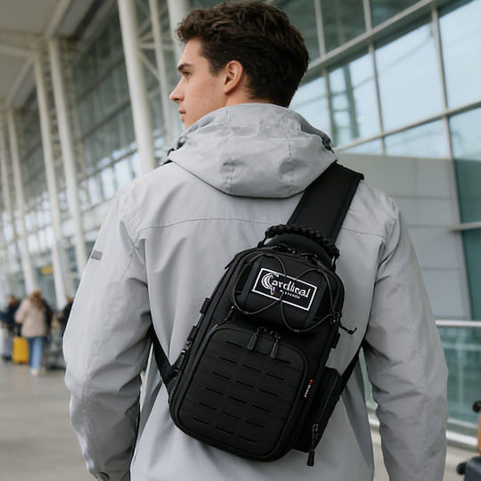 Cardinal Militärrucksack Brustkorb aus Polyester Schwarz 14lt