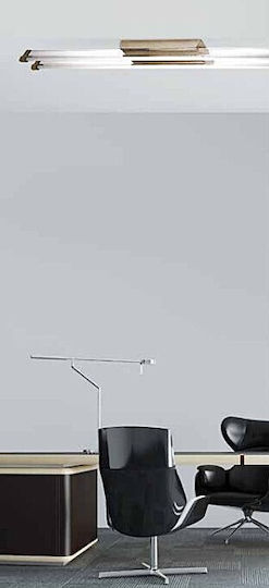 Home Lighting Deckenleuchte 120cm Silber mit Fassung E27