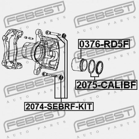 Κιτ Επισκευής Μπροστινή Δαγκάνα Φρένων Chrysler Sebring Ii 2006-2010 05191241aa