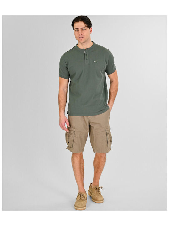 Short Sleeve Khaki Blouse