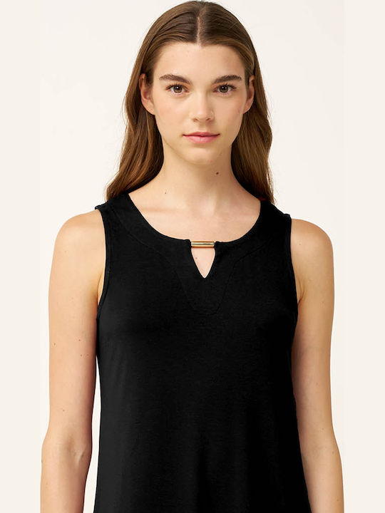 Sommer Damenkleid Schwarz