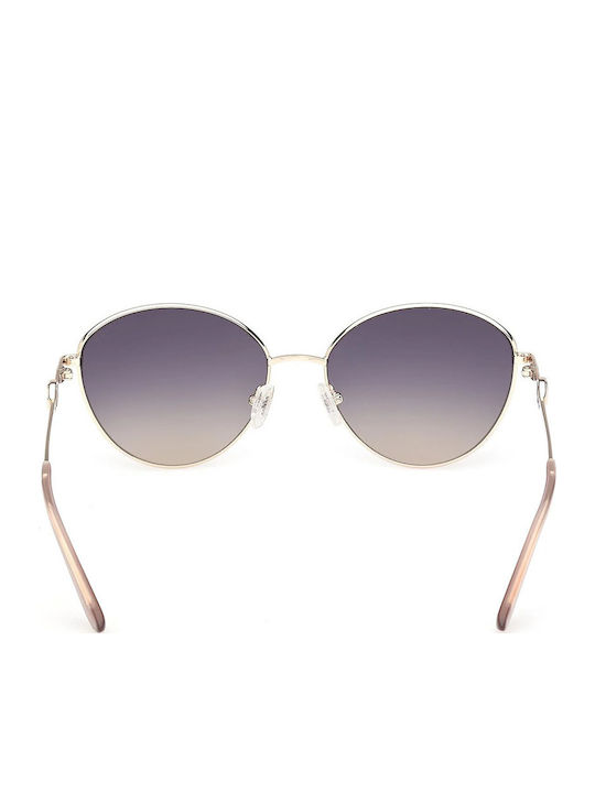Guess Ochelari De Soare Pentru Femei Cu Ramă Metalică Aurie Și Lentile Aurii Degrade