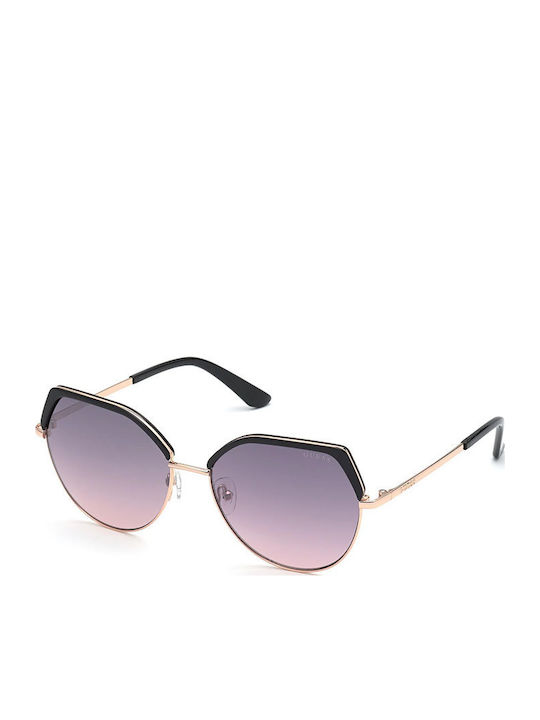 Guess Ochelari de soare Negri cu Ramă Metalică Guess Ochelari de soare Negri cu Ramă Metalică