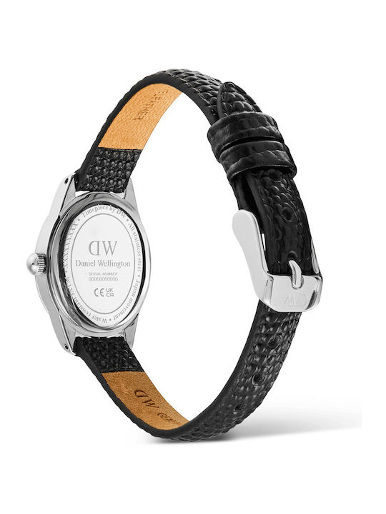 Daniel Wellington Ceas De Damă Cu Baterie Cu Curea Din Piele Argintie