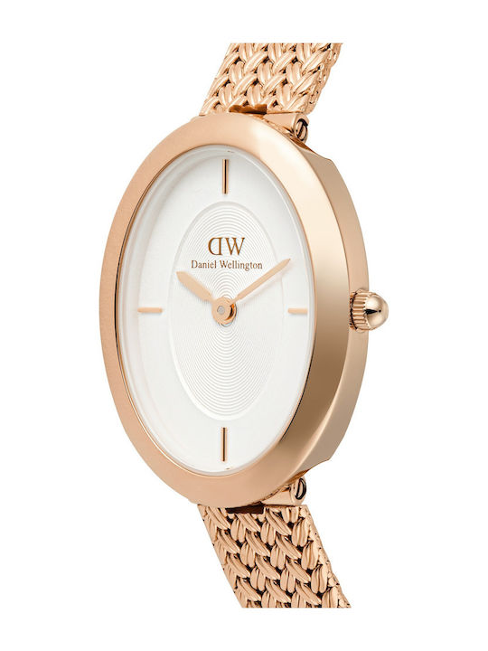 Daniel Wellington Juliette Ceas De Damă Cu Baterie Cu Brățară Metalică Rose Gold