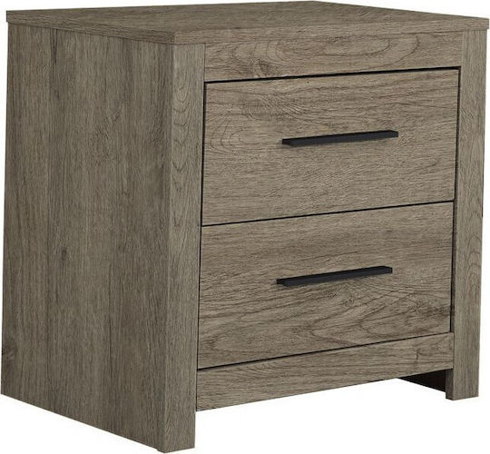 Dodo Wooden Beige Bedside Table 58x39x56cm Dodo Wooden Beige Bedside Table 58x39x56cm