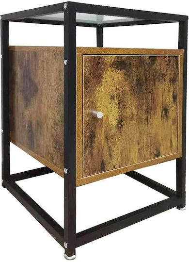 Μεταλλικό με Γυάλινη Επιφάνεια Ροζ 60x40x40cm 02813605 Μεταλλικό με Γυάλινη Επιφάνεια Ροζ 60x40x40cm 02813605