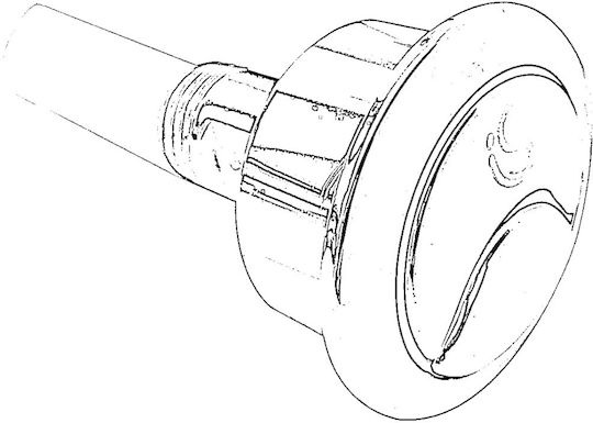 Ideal Standard Oceane Ανταλλακτικό Μπουτόν Διπλής Λειτουργίας Χρωμέ