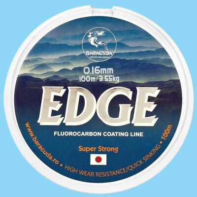 Nylon Monofilament Baracuda Edge 100 M Acoperit Fluorocarbon Invizibil În Apă